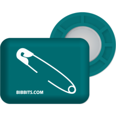 Magnesy BibBits - agrafka / petrol